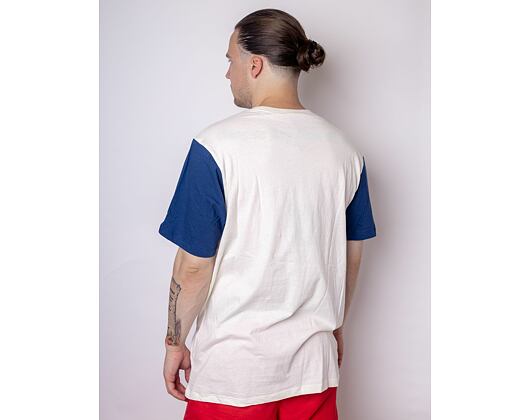 Triko Mitchell & Ness Georgetown University Color Blocked S/S Tee Cream