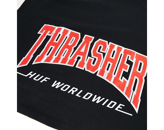 Triko HUF × Thrasher High Point T-Shirt Black