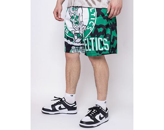Kraťasy Mitchell & Ness Jumbotron 2.0 Sublimated Shorts Boston Celtics Black / Green