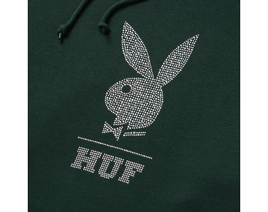 Mikina HUF Playboy Rhinestone Hoodie Forest Green
