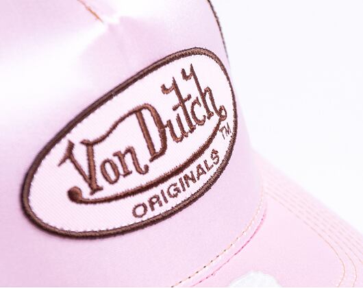 Kšiltovka Von Dutch Cary Trucker Satin Lt.Pink/Brown