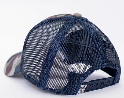 Kšiltovka Von Dutch Boston Trucker Cotton Twill Camo/Navy