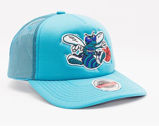 Kšiltovka Mitchell & Ness Keep On Truckin Trucker Hwc Charlotte Hornets Teal