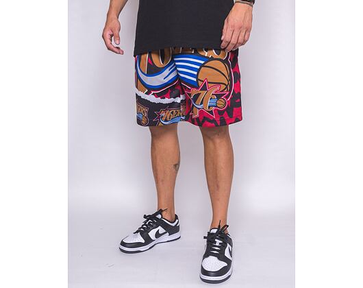 Kraťasy Mitchell & Ness NBA Jumbotron 2.0 Shorts Philadelphia 76Ers Black / Red