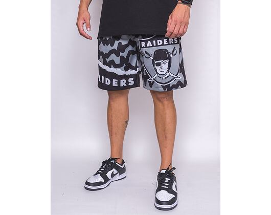 Kraťasy Mitchell & Ness NFL Jumbotron 2.0 Shorts Oakland Raiders Black / Silver