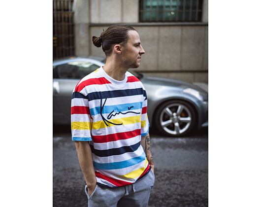 Triko Karl Kani Signature Stripe Tee multicolor