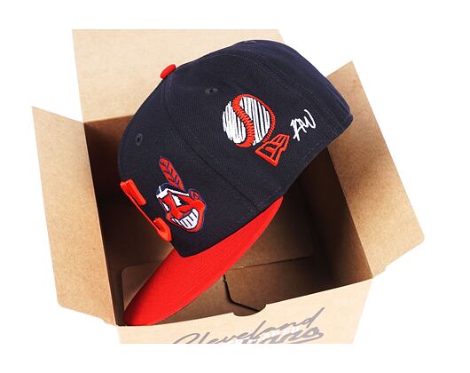 New Era × Adam Wave 59FIFTY MLB “Banned” Cleveland Indians Fitted