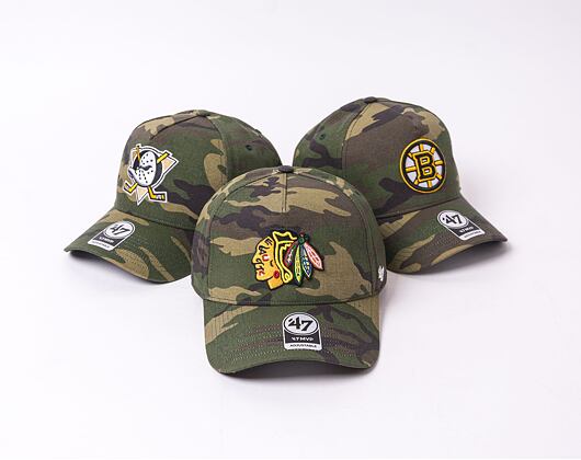 Kšiltovka 47 Brand A-Frame Chicago Blackhawks Grove Snapback Camo