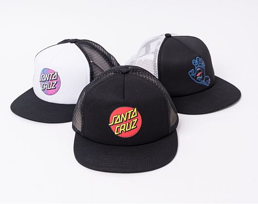 Kšiltovka Santa Cruz Classic Dot Mesh Cap Black/Black