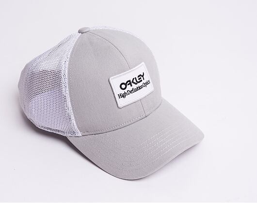 Kšiltovka Oakley B1B HDO PATCH TRUCKER Stone Grey / White