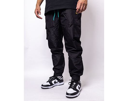 Tepláky New Era Cargo Track Pants Black/Yellow