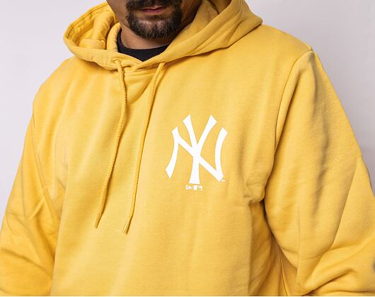 Mikina New Era MLB League Essential Back Print Hoody New York Yankees Yellow/White