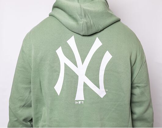 Mikina New Era MLB League Essential Back Print Hoody New York Yankees Jade Green/White