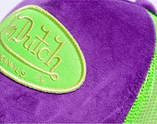 Kšiltovka Von Dutch Kent Trucker Velvet Violet/Green