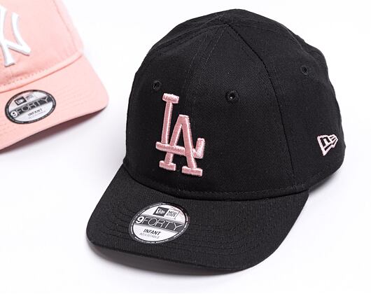 Dětská Kšiltovka New Era 9FORTY Kids MLB InfantLeague Essential 9forty Los Angeles Dodgers Black/Pin