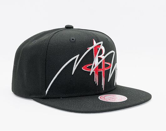 Kšiltovka Mitchell & Ness Shark Bite Snapback NBA Houston Rockets Black
