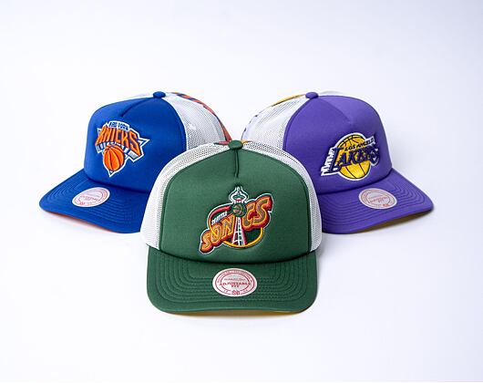 Kšiltovka Mitchell & Ness Off The Backboard Trucker Hwc Seattle Supersonics Green / White