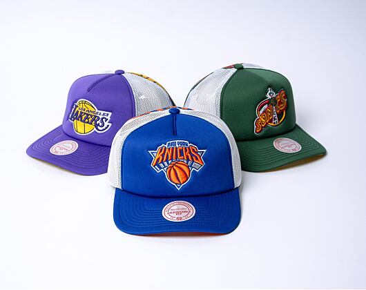 Kšiltovka Mitchell & Ness Off The Backboard Trucker New York Knicks Blue / White