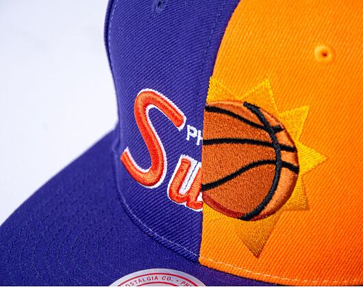 Kšiltovka Mitchell & Ness Split Crown Snapback Phoenix Suns Purple