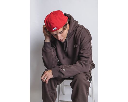 Mikina New Era Heritage Oversized Hoody Brown / Off White