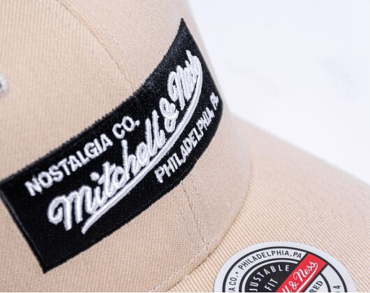 Kšiltovka Mitchell & Ness Box Logo Classic Snapback Branded Khaki