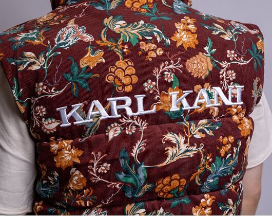 Vesta Karl Kani OG Corduroy Flower Puffer Vest Multicolor