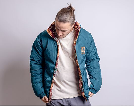 Bunda Karl Kani Retro Reversible Corduroy Flower Puffer Jacket Multicolor