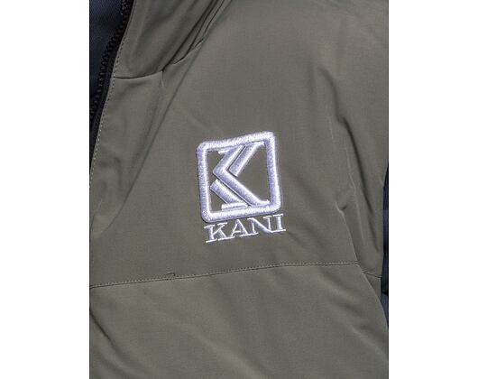 Vesta Karl Kani OG Reversible Paisley Puffer Vest black/military green