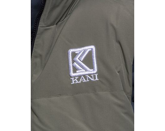 Vesta Karl Kani OG Reversible Paisley Puffer Vest black/military green