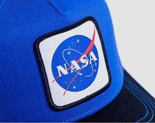 Kšiltovka Capslab NASA A-Frame Trucker CL/NASA/1/NAS3 Royal Blue / Grey / Black