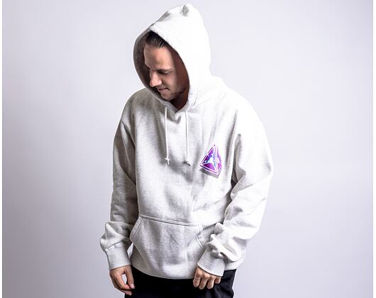 Mikina HUF Tesseract Triple Triangle Hoodie Athletic Heather