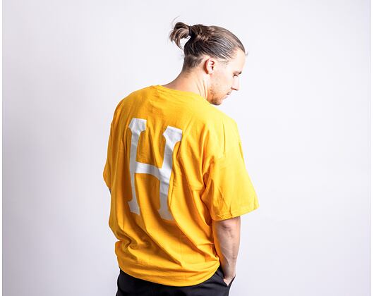 Triko HUF Essentials Classic H T-Shirt Gold