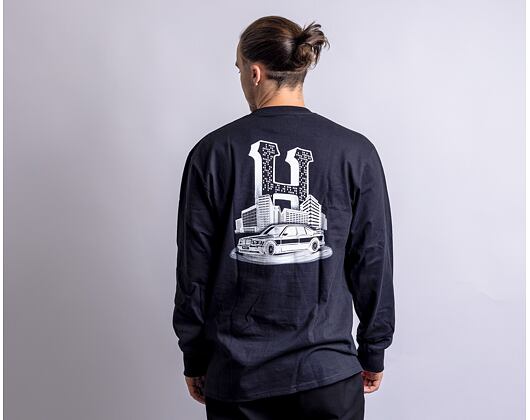 Triko HUF Downtown Spinning Longsleeve Black