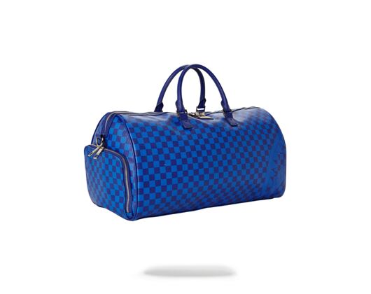 Taška Sprayground Blue Checkered Shark Duffle