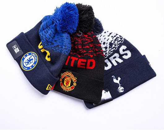 Kulich New Era Marl WordMark Beanie Chelsea FC Lion Crest Navy / Blue