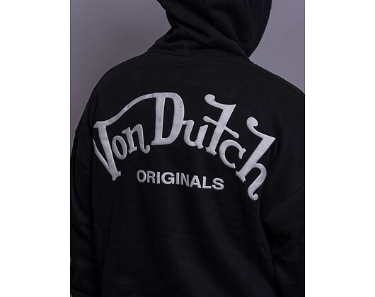 Mikina Von Dutch Matthew Sweatshirt French Terry Cotton Black