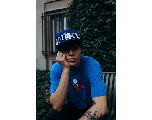Kšiltovka New Era 9FIFTY MLB Team Typography Los Angeles Dodgers Navy