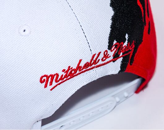 Kšiltovka Mitchell & Ness PAINTBRUSH SNAPBACK Ohio State White / Red