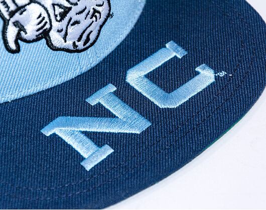 Kšiltovka Mitchell & Ness LOGO BILL SNAPBACK University Of North Carolina LIGHT BLUE/BLUE