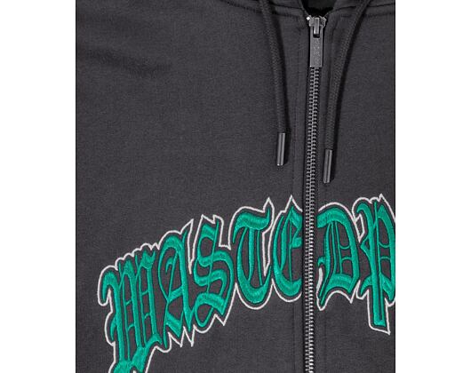 Mikina Wasted Paris Hoodie Zip Chill Kingdom - Smoked Black
