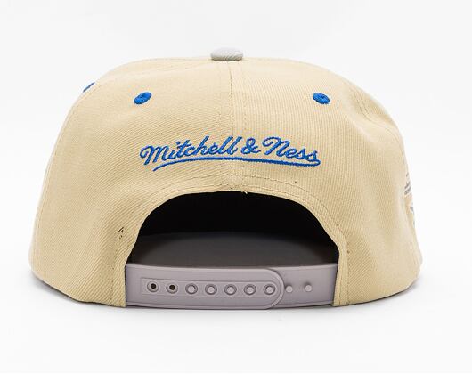 Kšiltovka Mitchell & Ness CLASSIC CANVAS SNAPBACK Golden State Warriors Tan