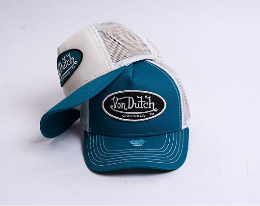 Kšiltovka Von Dutch Boston Trucker Cotton Twill Green/White