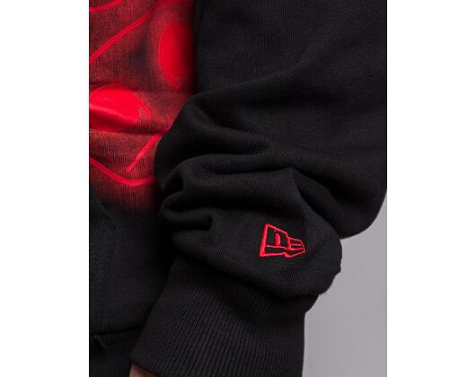 Mikina New Era NBA Enlarged Neon Pull Over Hoody Chicago Bulls Black/Red