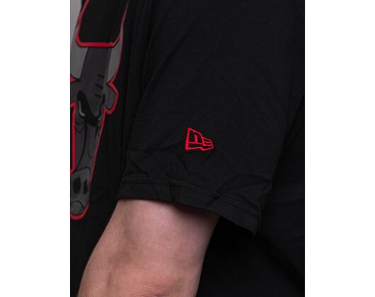 Triko New Era NBA Outline Logo Tee Chicago Bulls Black/Red