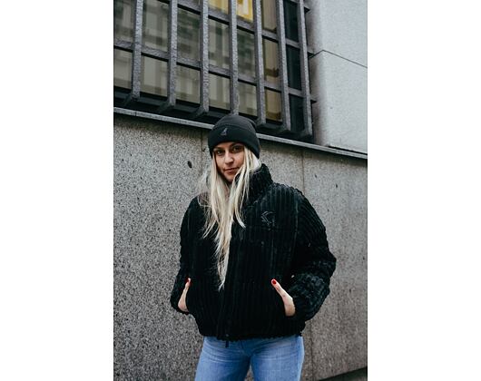 Dámská Bunda Karl Kani OG Fuzzy Corduroy Puffer Jacket black