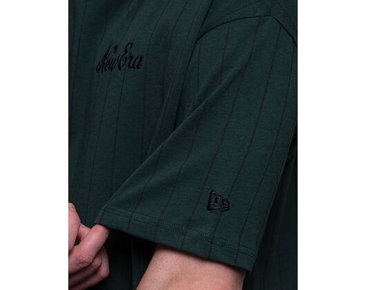 Triko New Era Oversized Pinstripe Tee Green/Navy