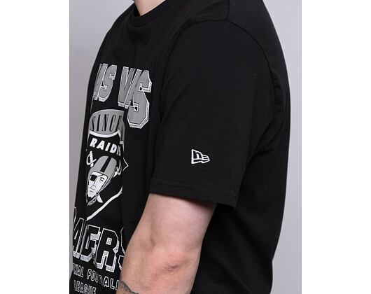 Triko New Era NFL Team Wordmark Tee Las Vegas Raiders Black/White