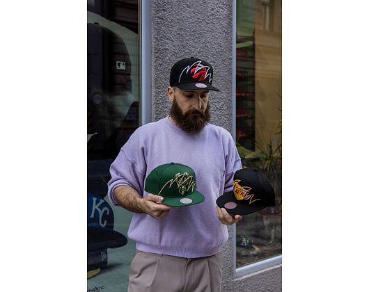 Kšiltovka Mitchell & Ness Shark Bite Snapback Nba Milwaukee Bucks Green