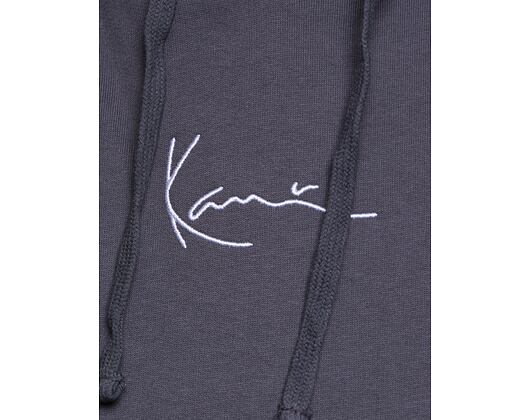 Mikina Karl Kani Small Signature Essential Zip Hoodie dark grey