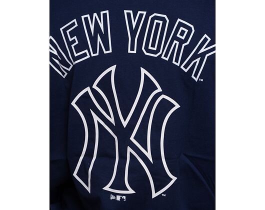 Triko New Era Heritage Back Print Oversized Tee New York Yankees Oceanside Blue / Off White